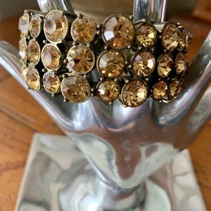 Bronze crystal bracelet